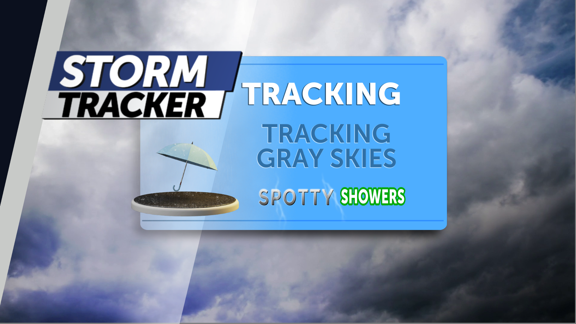 Tracking lingering clouds and spotty rain chances