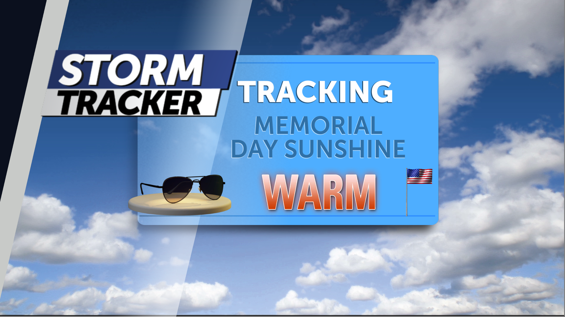 Tracking a sunny and toasty Memorial Day