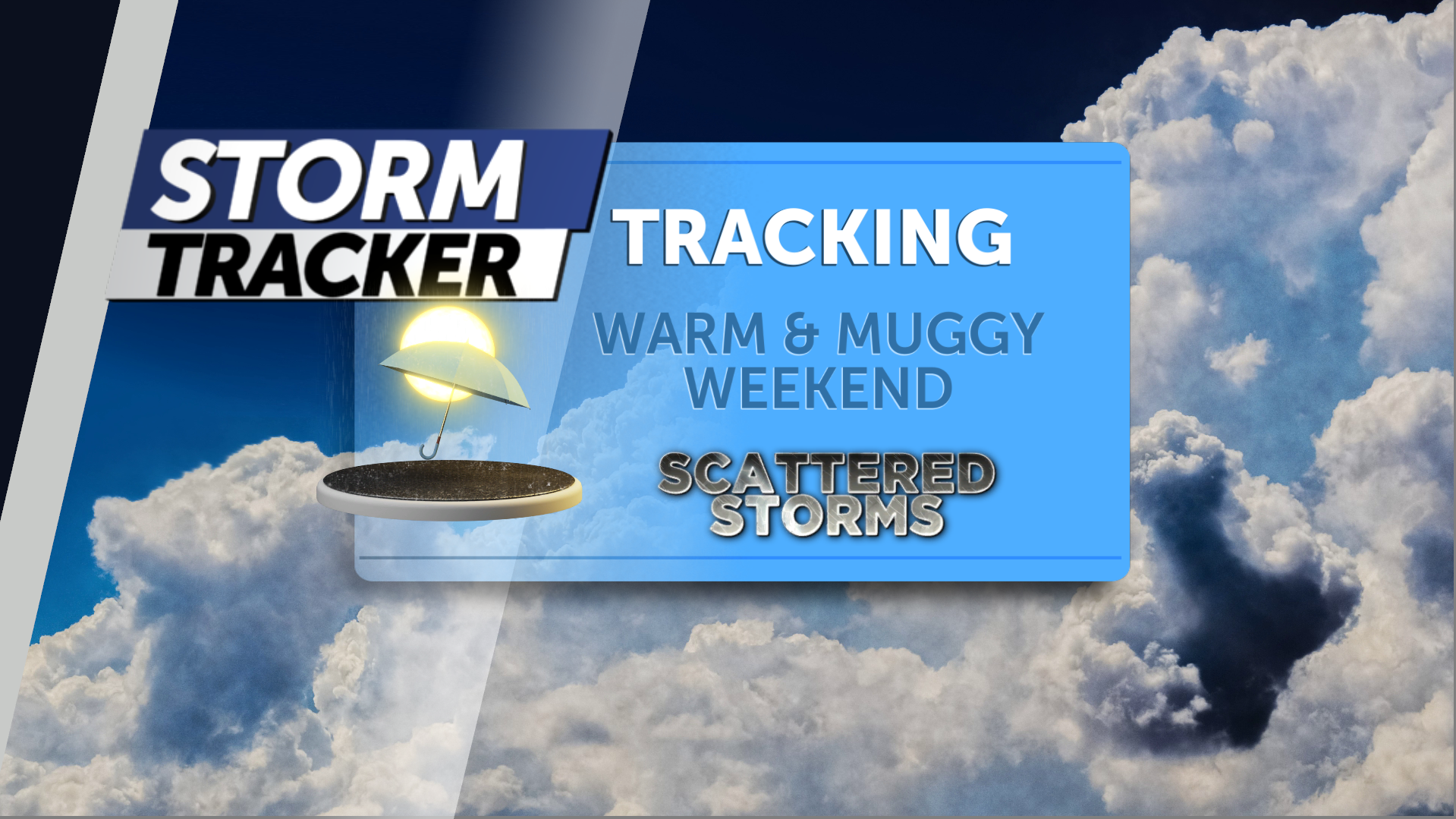 Tracking t-storm chances, warm and muggy weekend