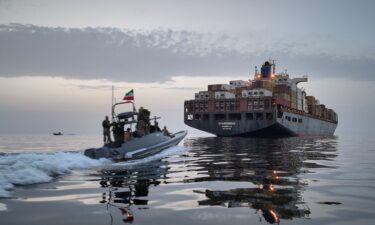 In a photo released by Iranian state-affiliated news agency Tasnim