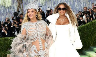 Beyoncé’s gown by longtime collaborator Olivier Rousteing was part armor