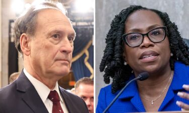 Supreme Court Justices Samuel Alito and Ketanji Brown Jackson are seen here.