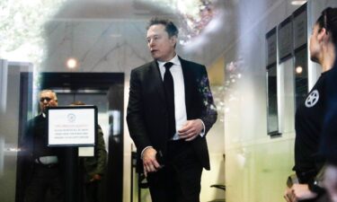 Elon Musk arrives for the trial against OpenAI held at Dellums Federal Building in Oakland