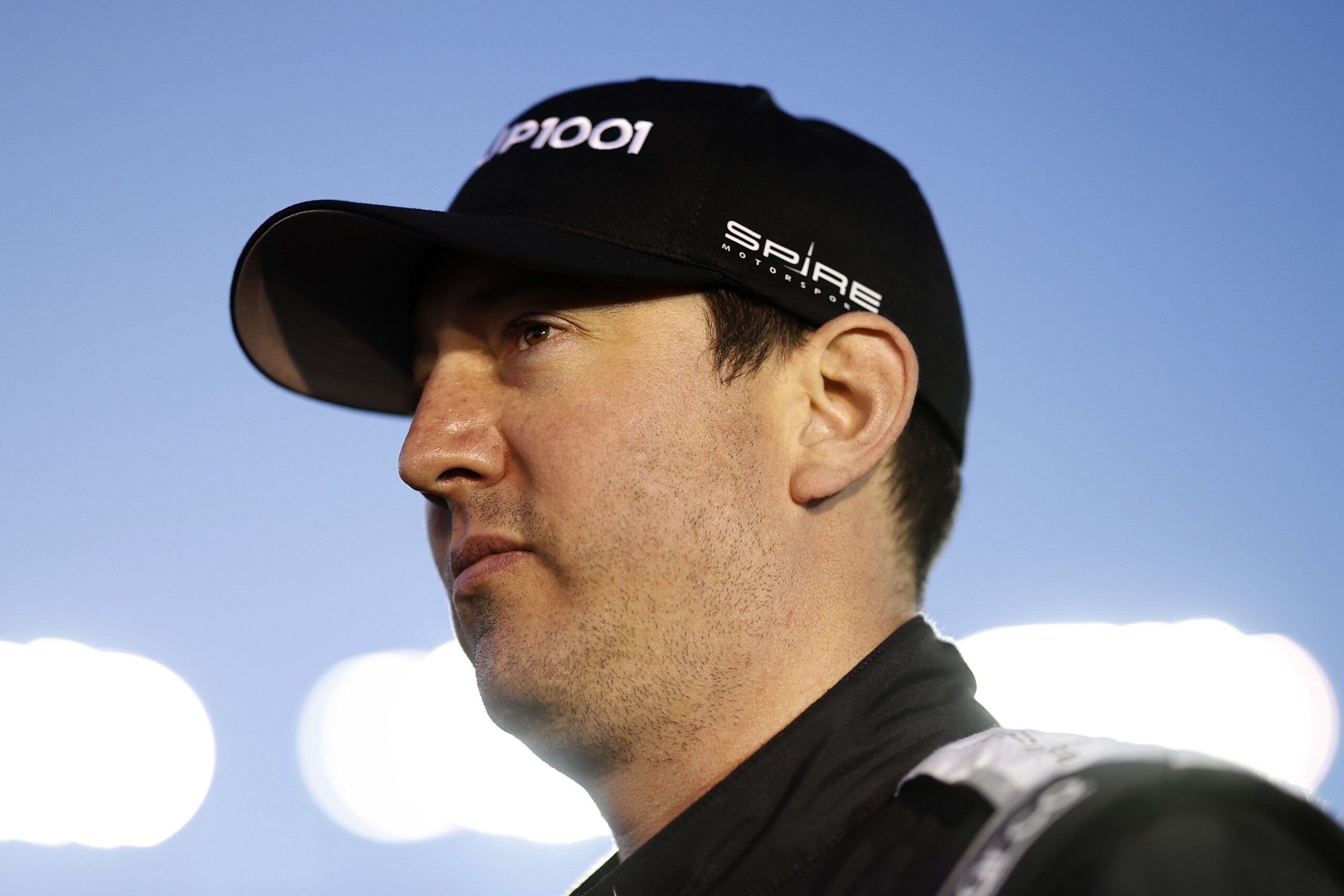 Kyle Busch is pictured ahead of NASCAR's Truck Series race at Las Vegas Motor Speedway in March 2024.
