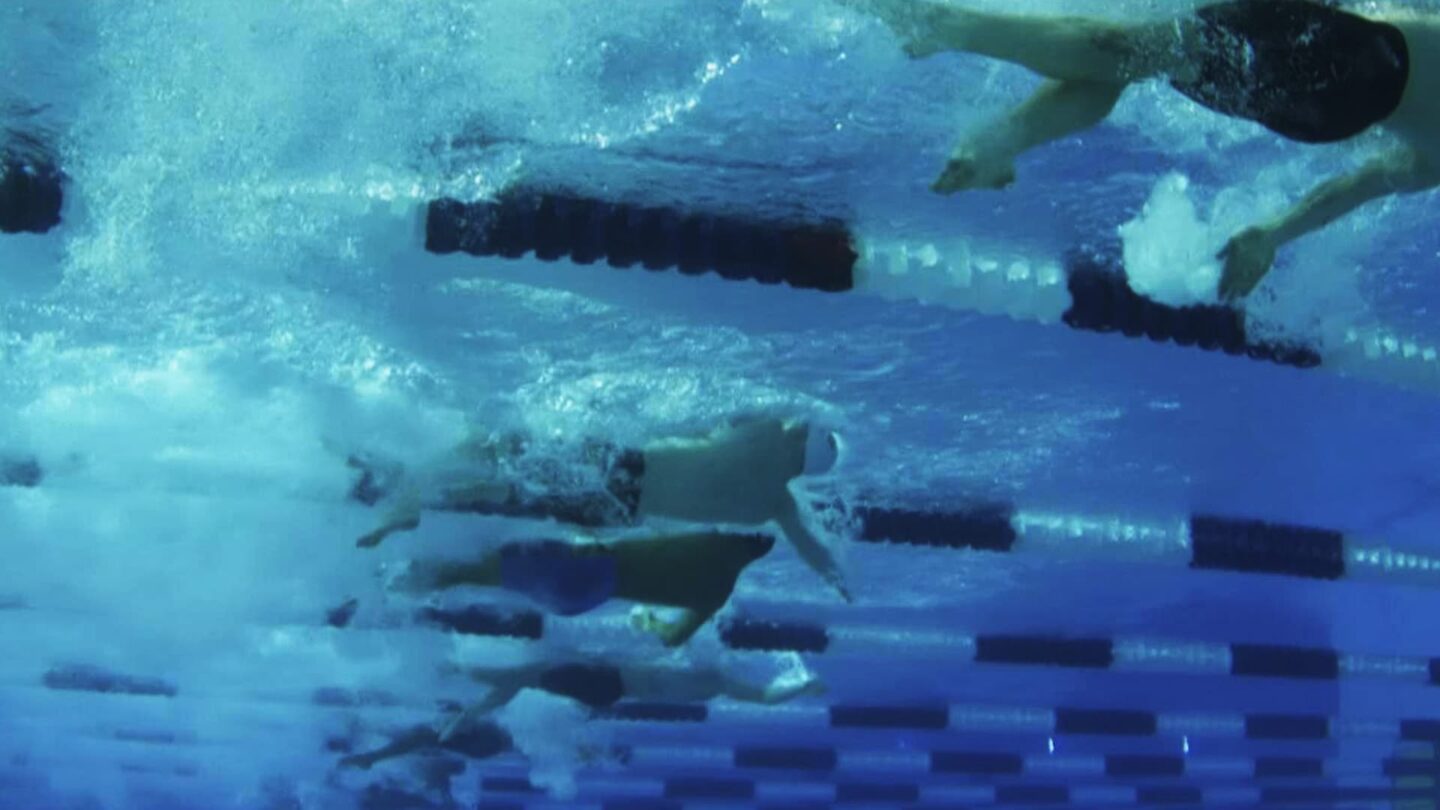 <i>NBC Olympics</i><br/>Swimmers compete in the pool during the Pro Swim Series event in Sacramento