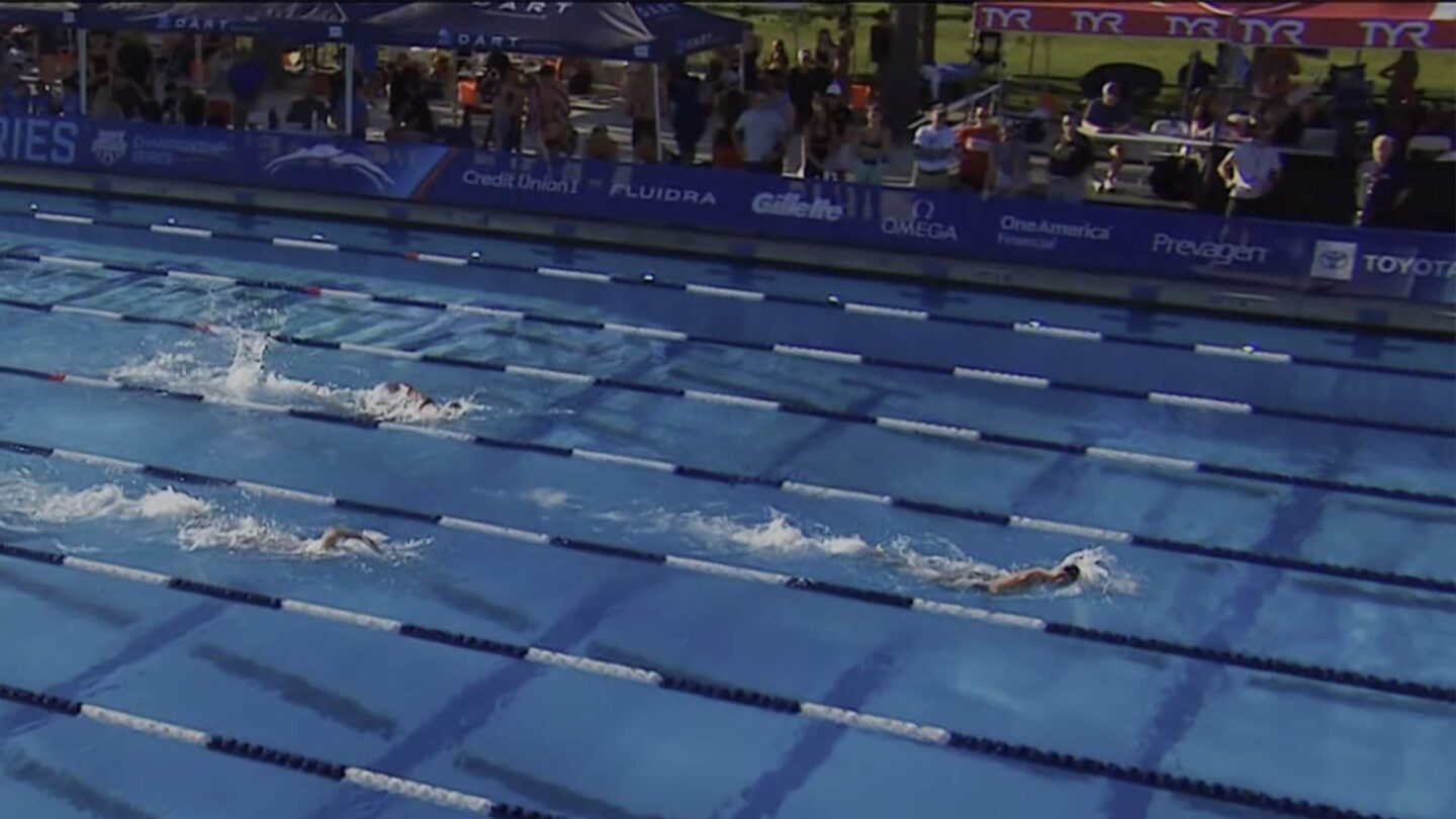 <i>NBC Olympics</i><br/>Swimmers compete in the Pro Swim Series event in Sacramento