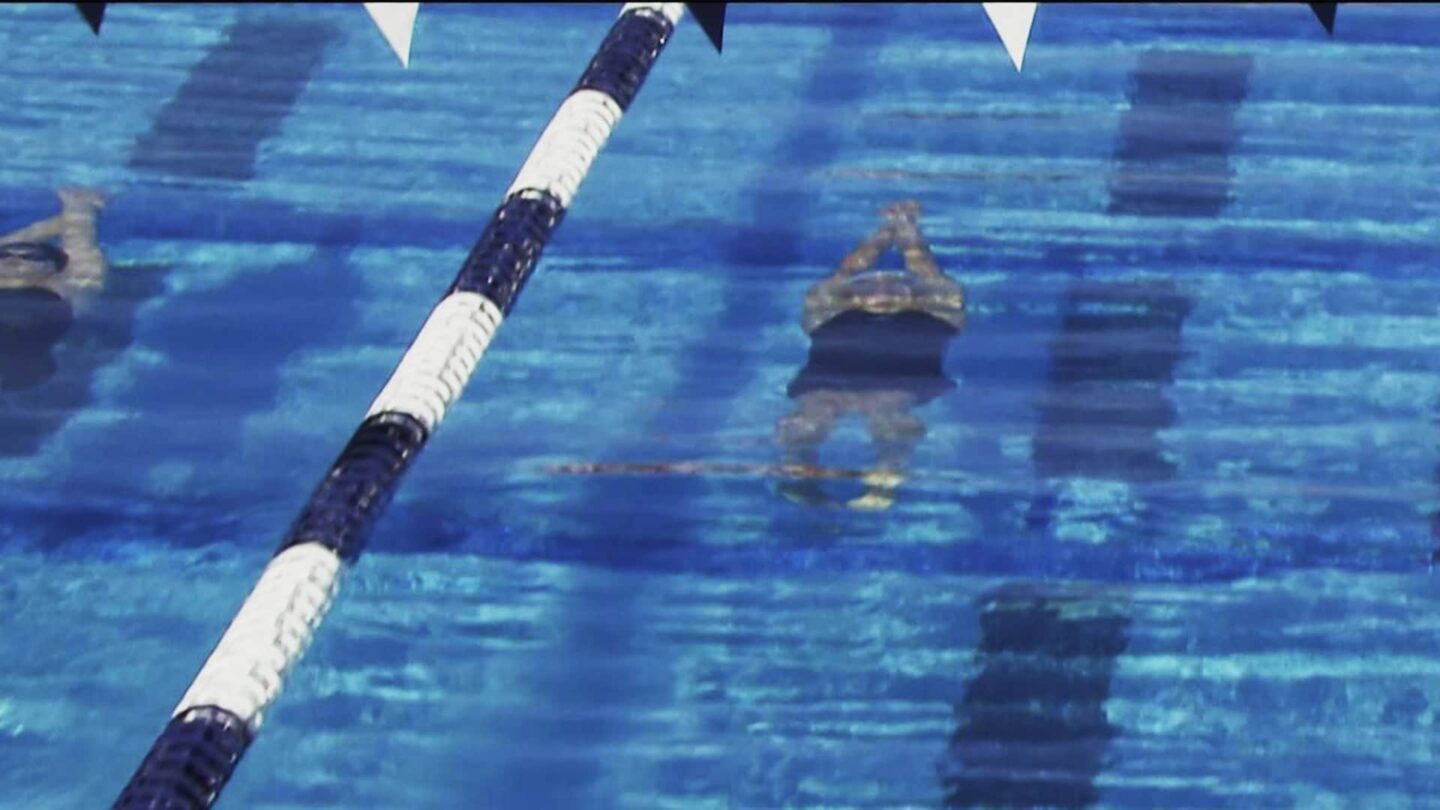 <i>NBC Olympics</i><br/>Swimmers compete in the pool during the Pro Swim Series event in Sacramento