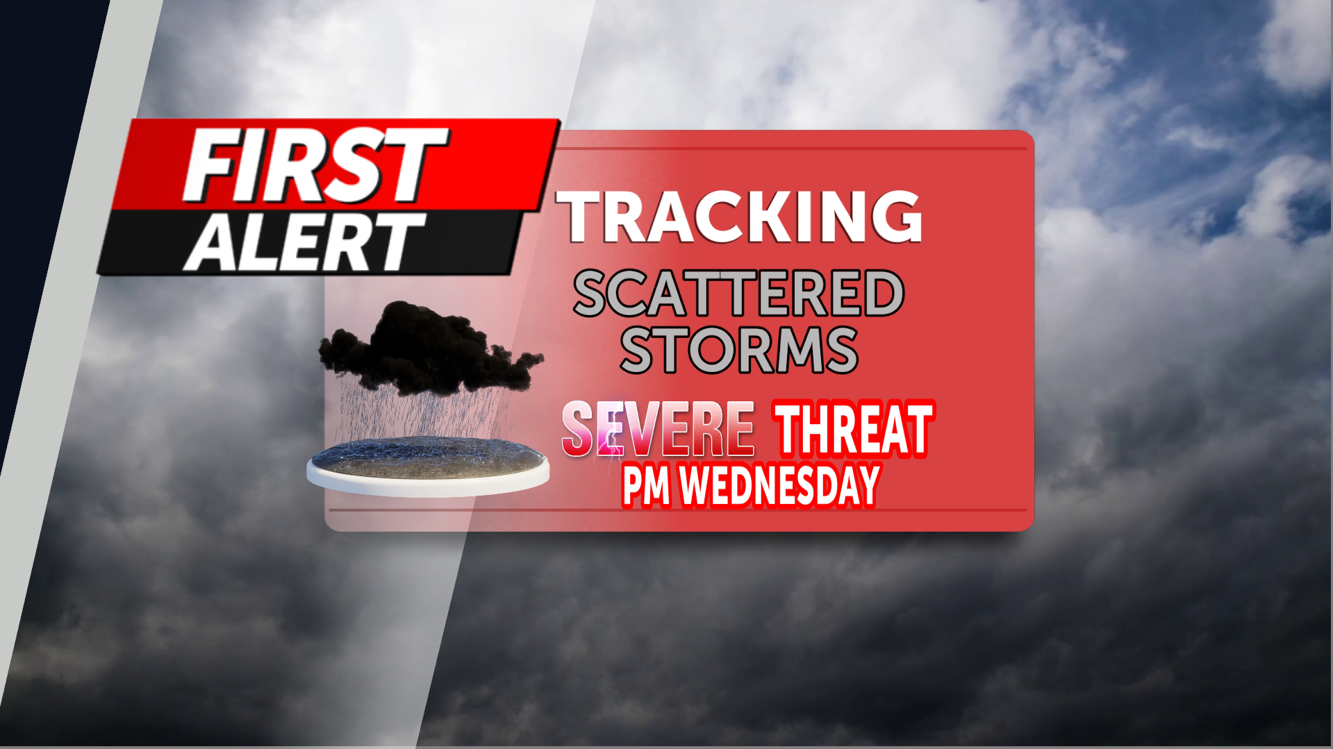 Tracking strong storms, severe threat Wednesday afternoon and evening