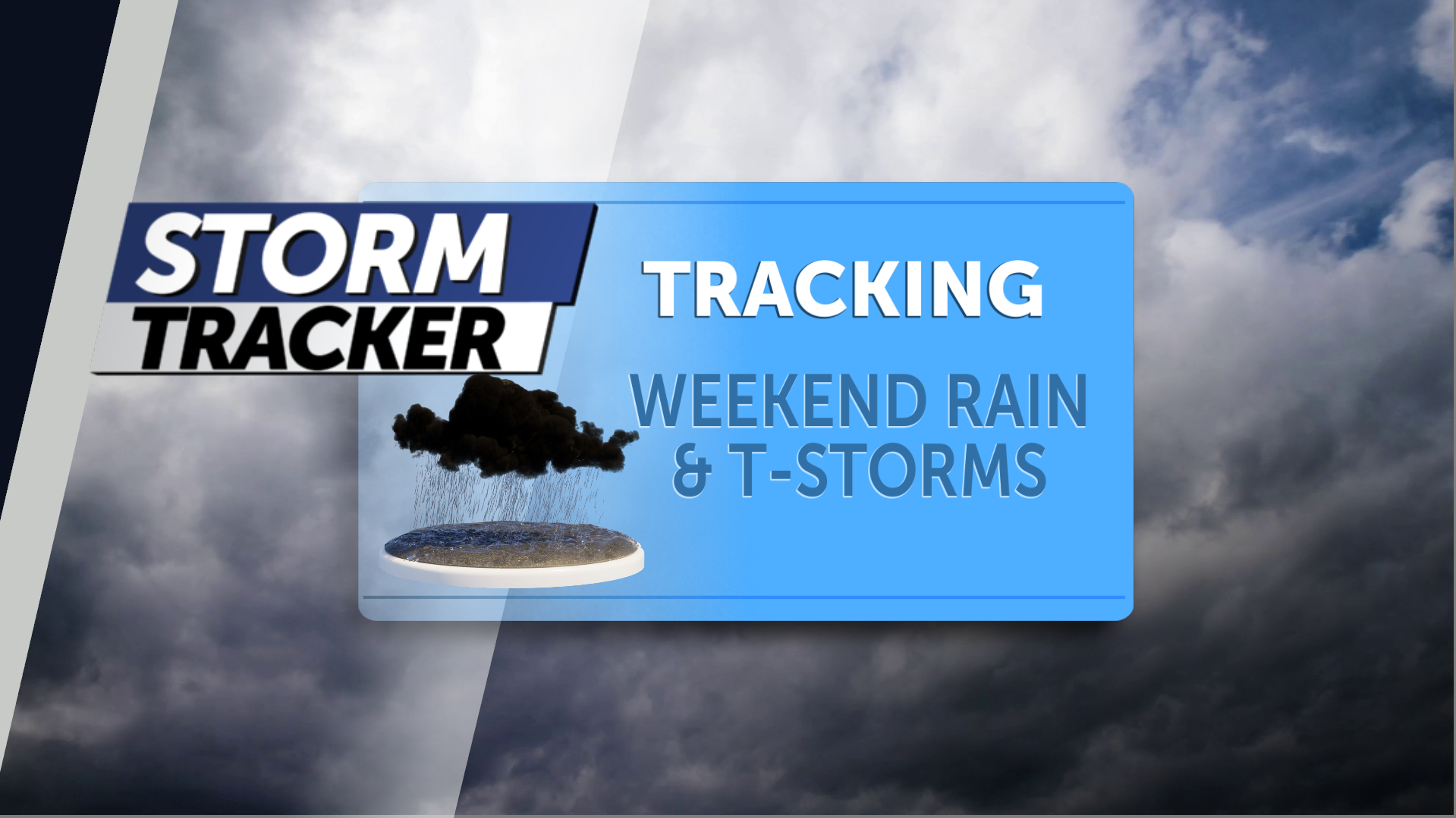 Tracking weekend rain and t-storm chances