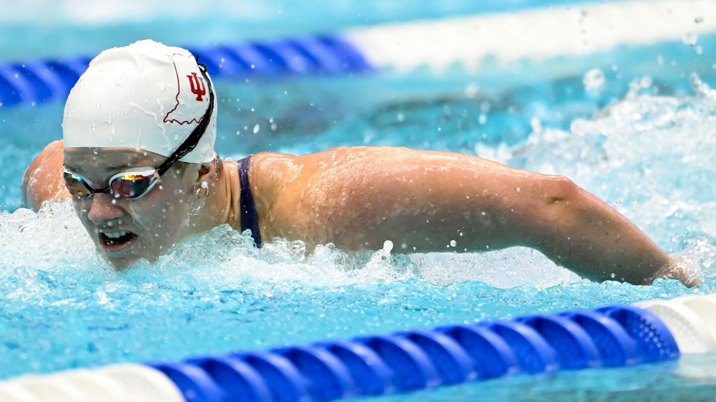 <i>NBC Olympics</i><br/>Swimmers compete at the Pro Swim Series event in Indianapolis