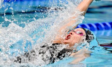 Swimmers compete at the Pro Swim Series event in Indianapolis