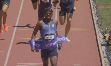 Athletes compete at the USATF LA Grand Prix.