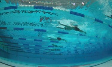 Swimmers compete at the Pro Swim Series event in Indianapolis