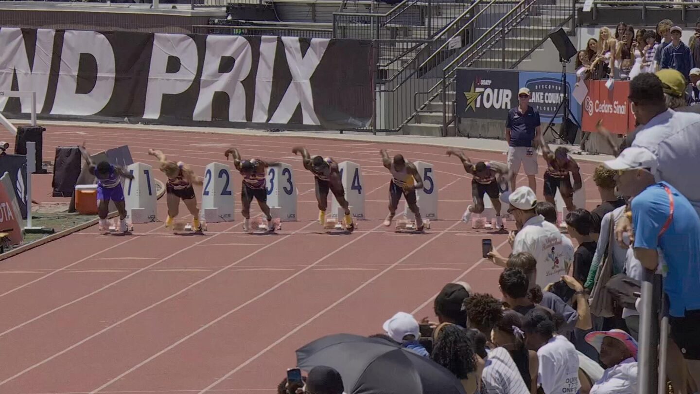 <i>NBC Olympics</i><br/>Athletes compete at the USATF LA Grand Prix.