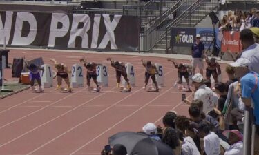 Athletes compete at the USATF LA Grand Prix.