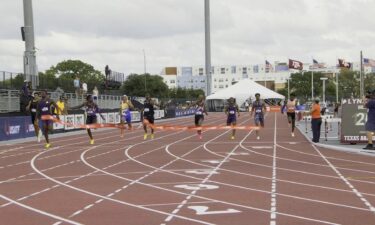 Track and field athletes compete at the USATF Lone Star Grand Prix in College Station