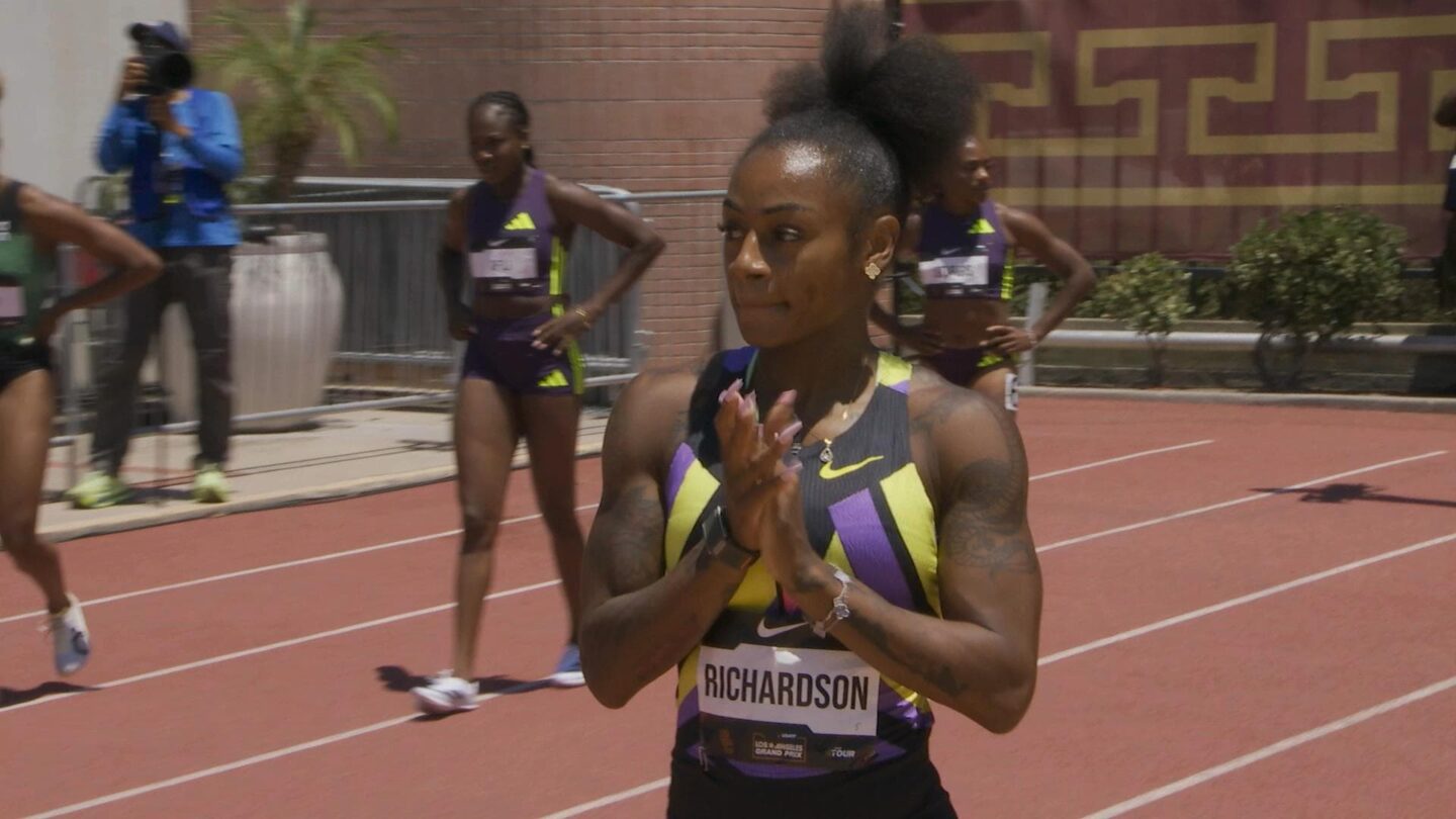 <i>NBC Olympics</i><br/>Athletes compete at the USATF LA Grand Prix.