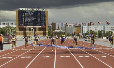 Track and field athletes compete at the USATF Lone Star Grand Prix in College Station