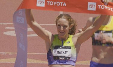 Athletes compete at the USATF LA Grand Prix.