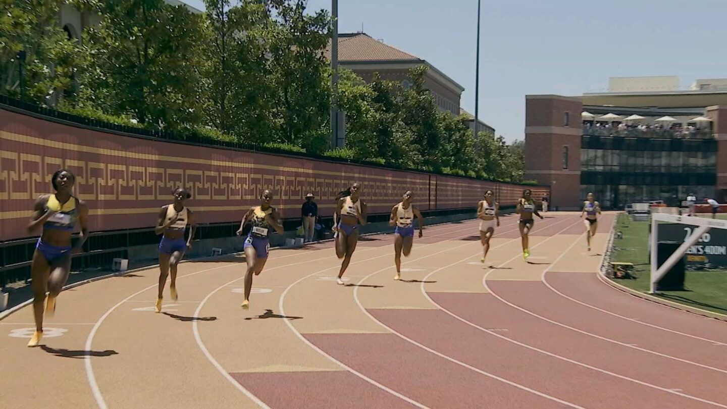 <i>NBC Olympics</i><br/>Athletes compete at the USATF LA Grand Prix.