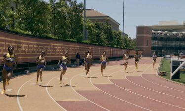 Athletes compete at the USATF LA Grand Prix.