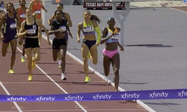Track and field athletes compete at the USATF Lone Star Grand Prix in College Station