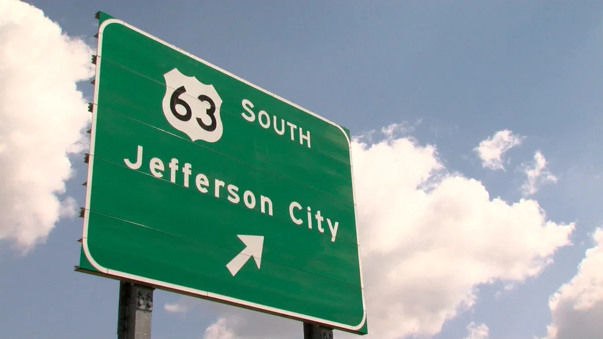 A road sign is seen on Tuesday, July 14, 2026. A new law will change some speed limits on rural highways and interstates to 75 miles per hour.
