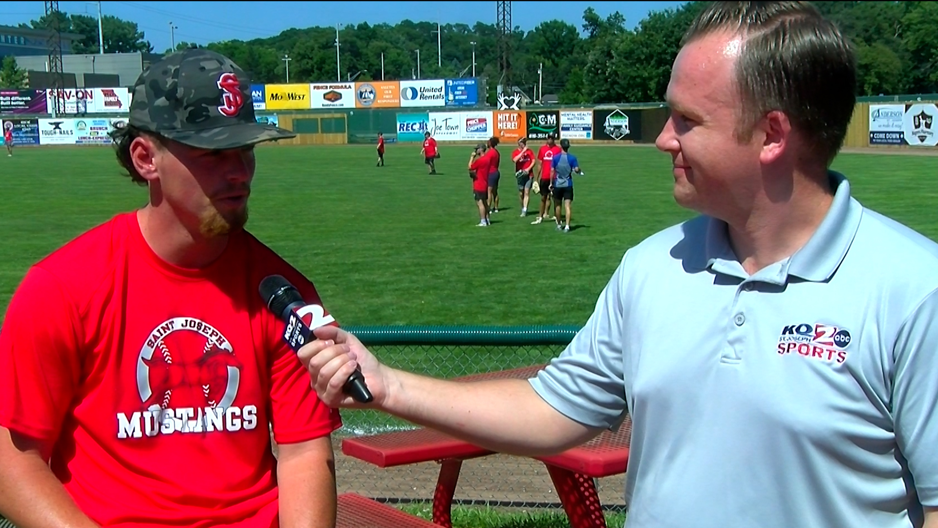KQ2 Sports' sit down interview with St. Joseph Mustangs pitcher and Lawson alum, Lane Chapman