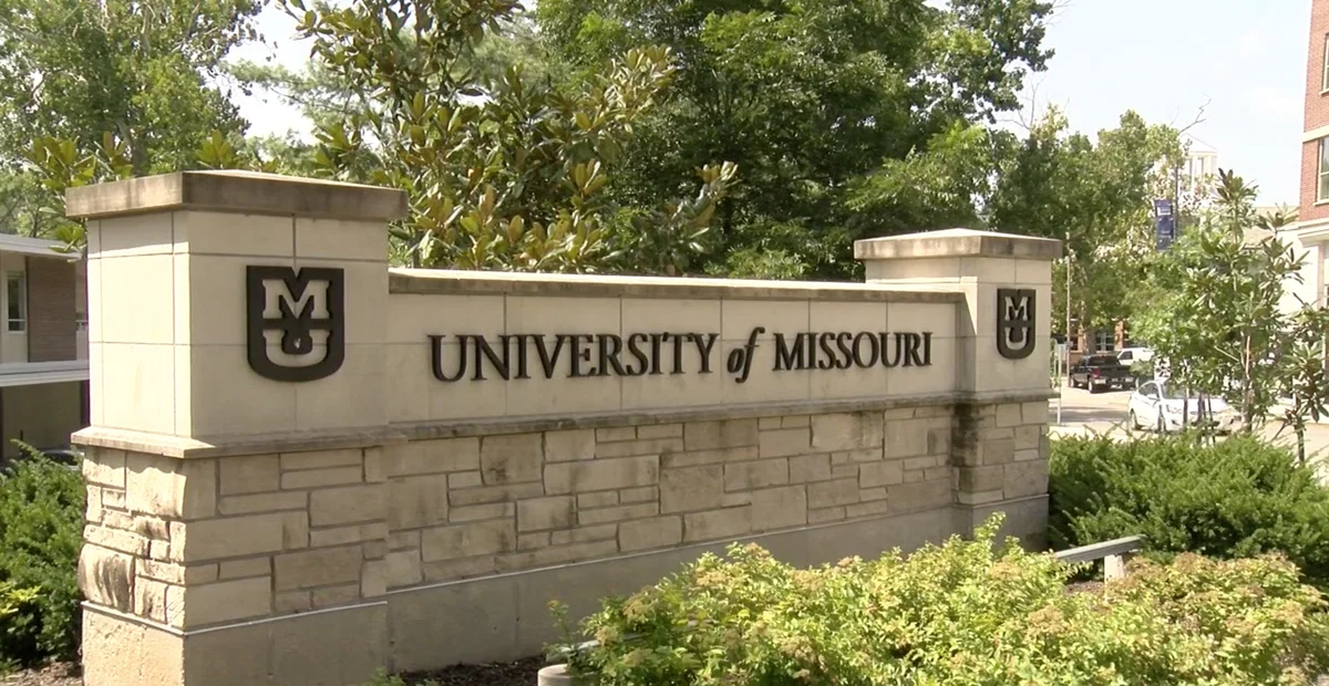 University of Missouri welcome sign.
