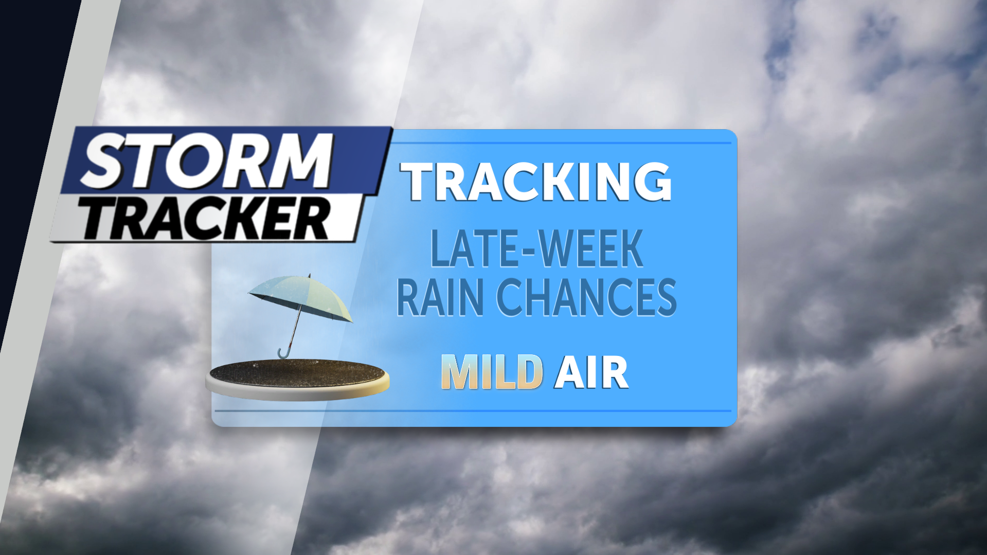 Tracking late-week rain chances and mild air
