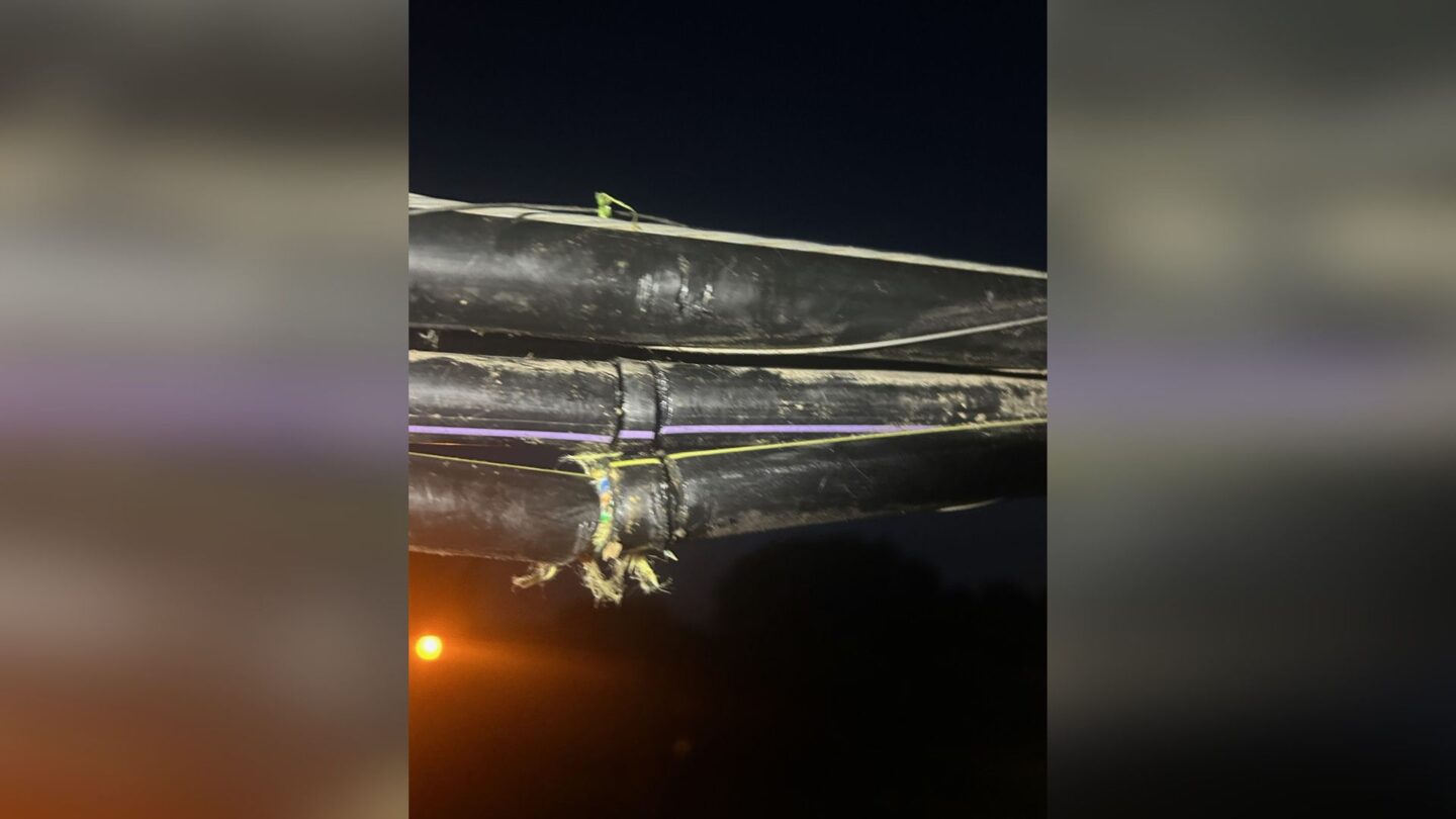 An Optimum wire was cut near S 22nd Street and Southwest Parkway Thursday morning. 