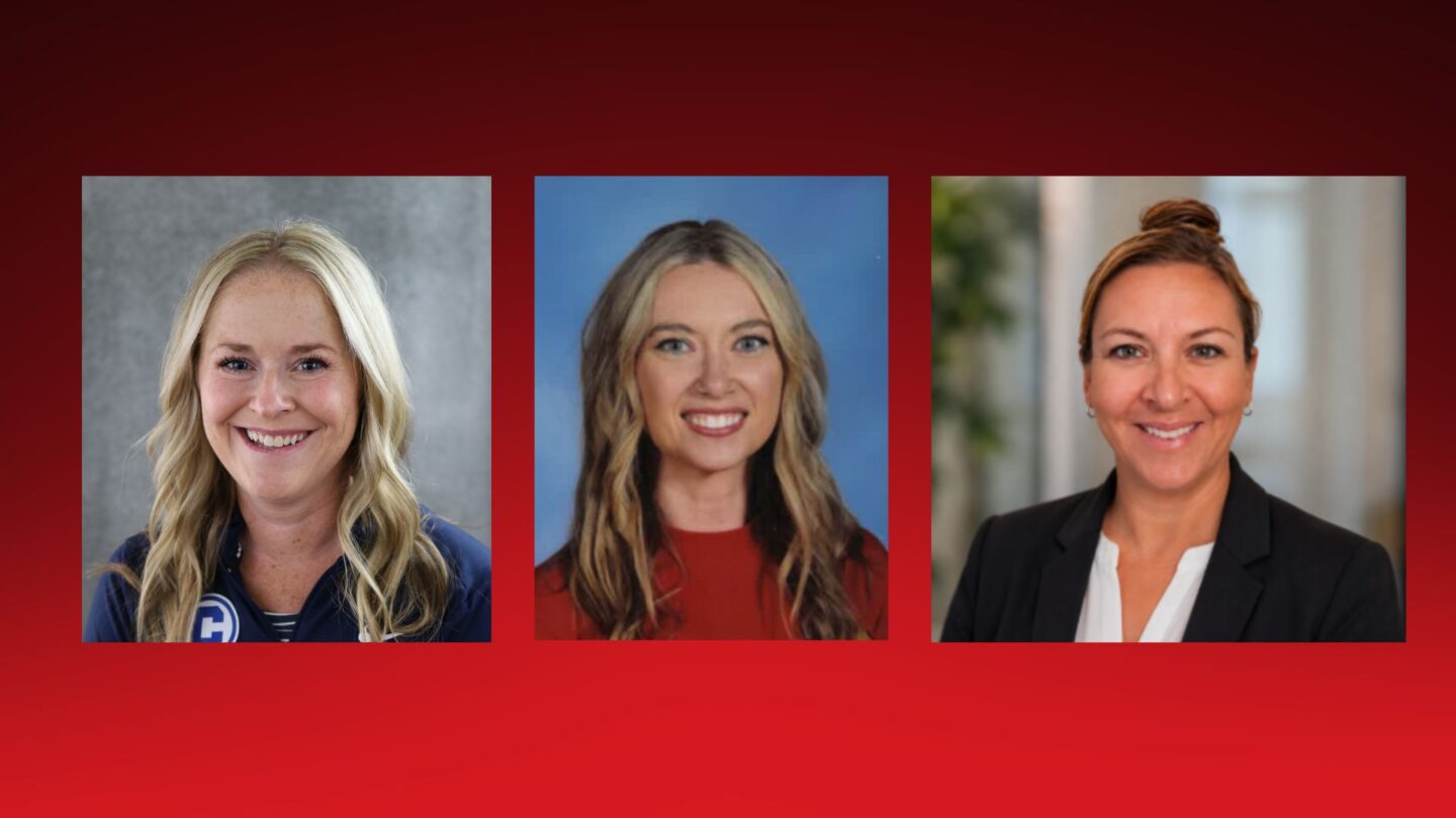 From left to right, Callie Farrell, Jessica Lindsay and Dyan Aguilar, will take on leadership roles within SJSD.