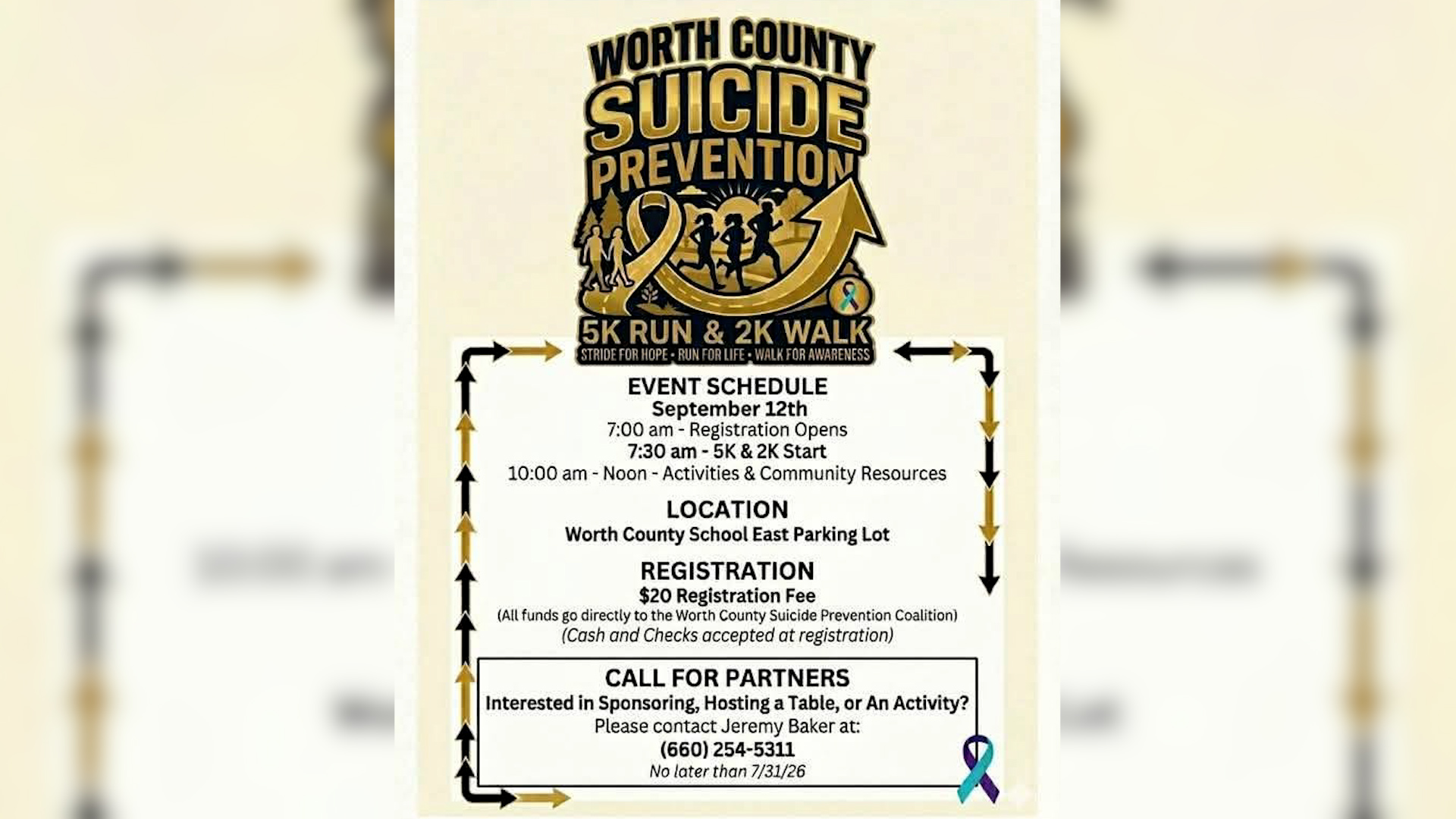 Worth County Suicide Prevention Coalition to host 5K run to raise mental health awareness
