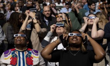 Researchers watch the total solar eclipse in Mexico on April 8