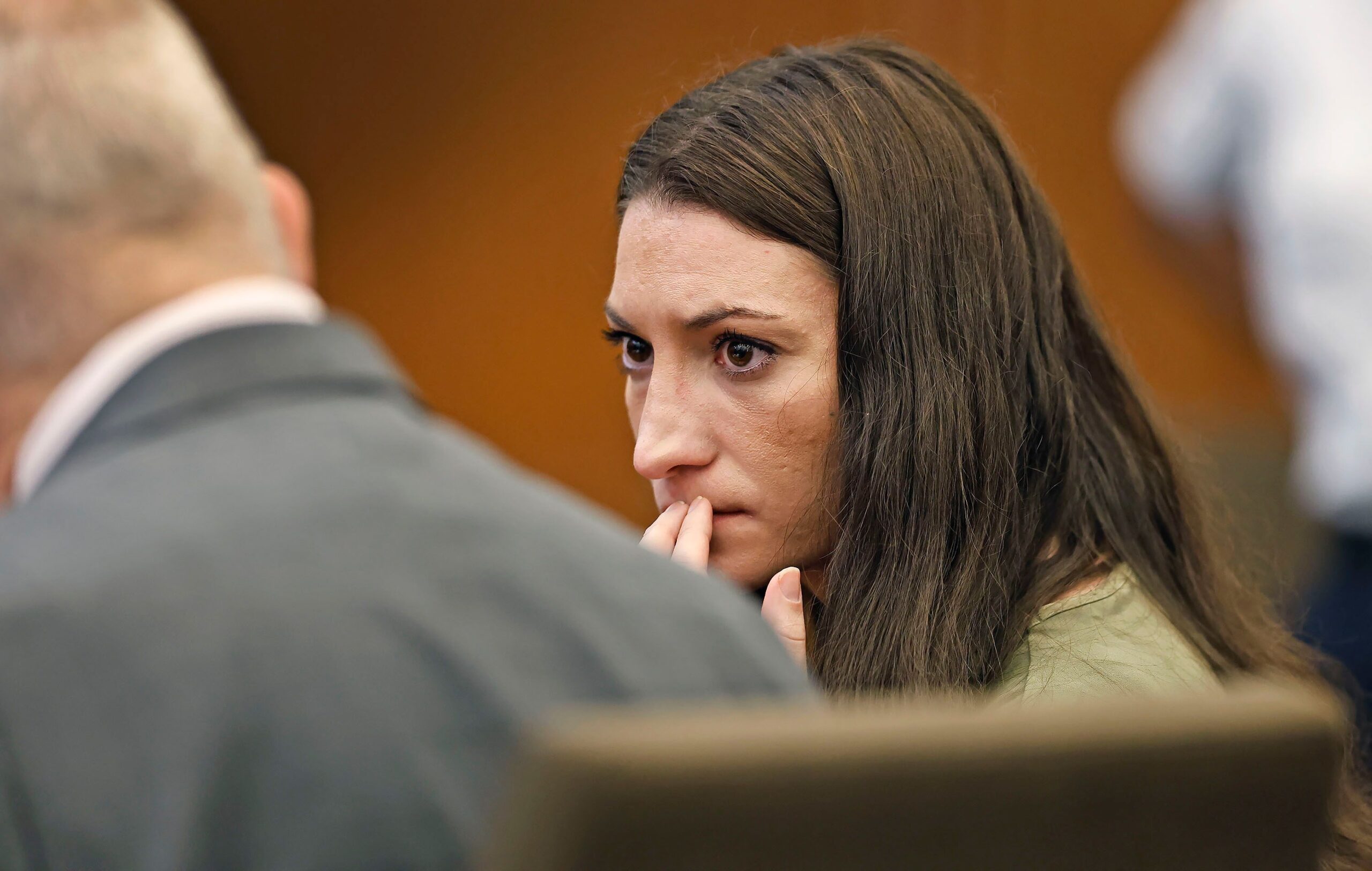 <i>Greg Derr/Pool/The Patriot Ledger via CNN Newsource</i><br/>Defense attorney Kevin Reddington at the side of his client Lindsay Clancy.