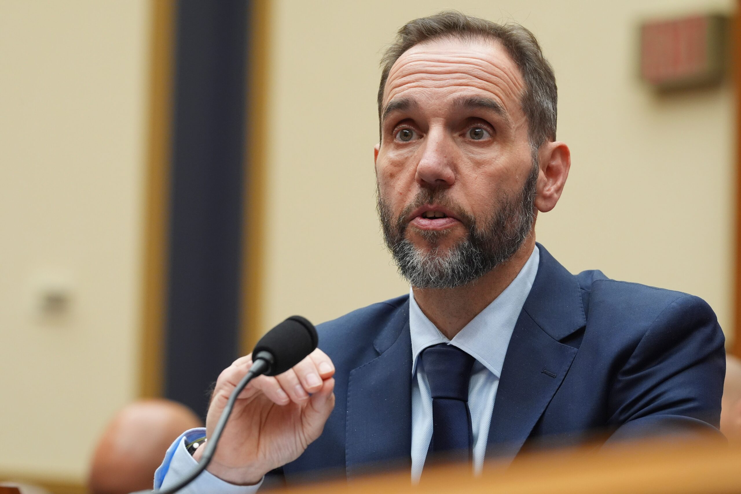 <i>Jacquelyn Martin/AP via CNN Newsource</i><br/>Former Justice Department special counsel Jack Smith testifies before the House Judiciary Committee about his investigations into President Donald Trump at the Capitol in Washington