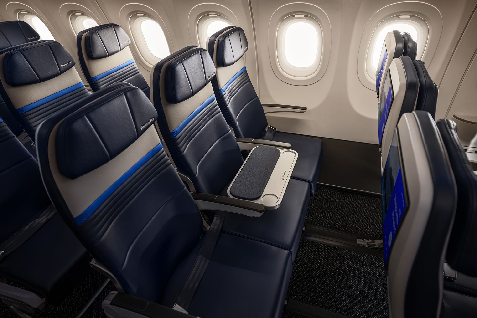 <i>United Airlines via CNN Newsource</i><br/>United Airlines will eliminate some middle seats in its 