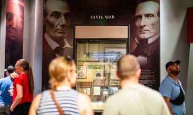 The Civil War display at The Smithsonian National Museum of American History in Washington