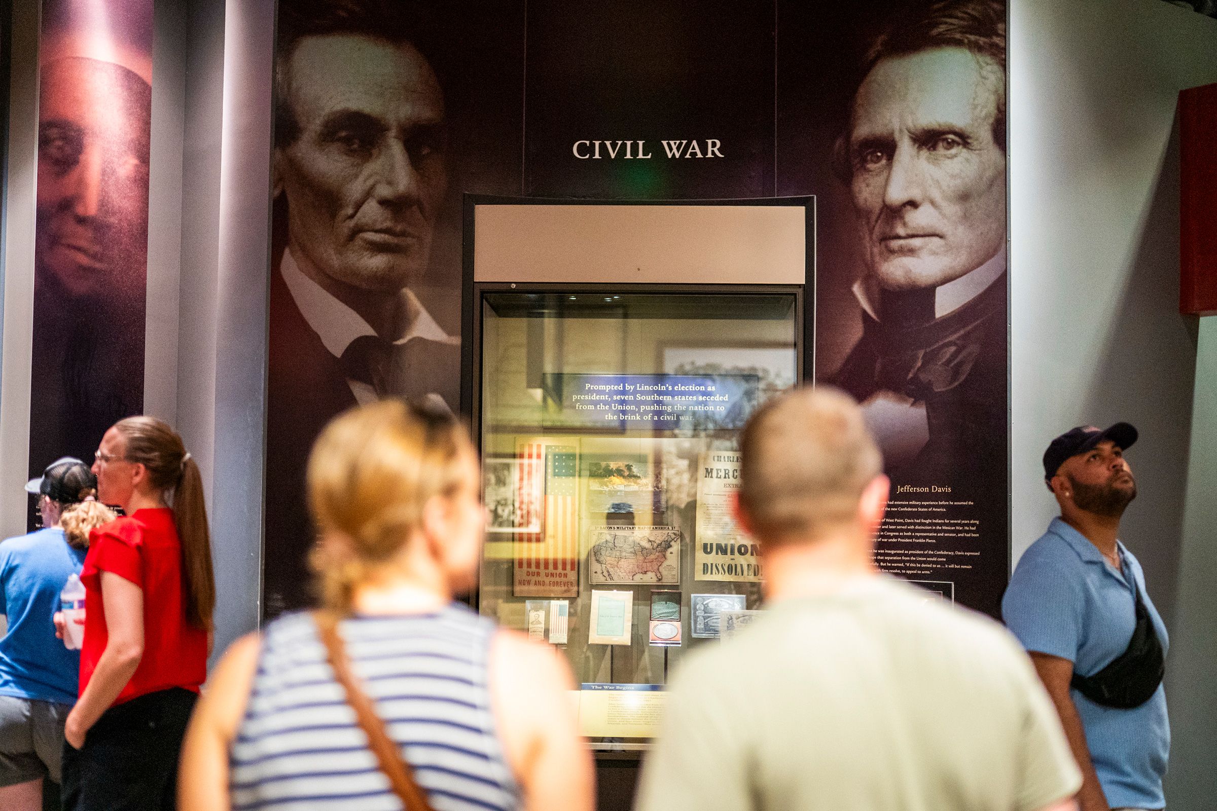 <i>Maxine Wallace/The Washington Post/Getty Images via CNN Newsource</i><br/>The Civil War display at The Smithsonian National Museum of American History in Washington