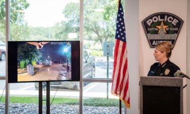 Austin Police Chief Lisa Davis reviews body camera footage on July 24