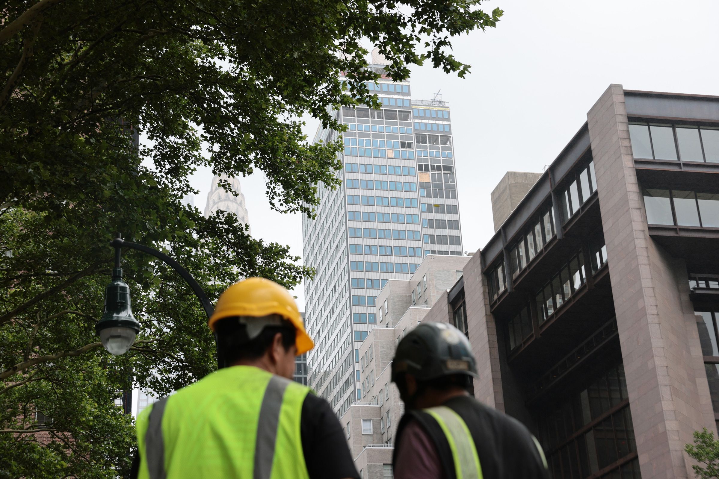 <i>Michael M. Santiago/Getty Images via CNN Newsource</i><br/>The former Pfizer headquarters building on July 7