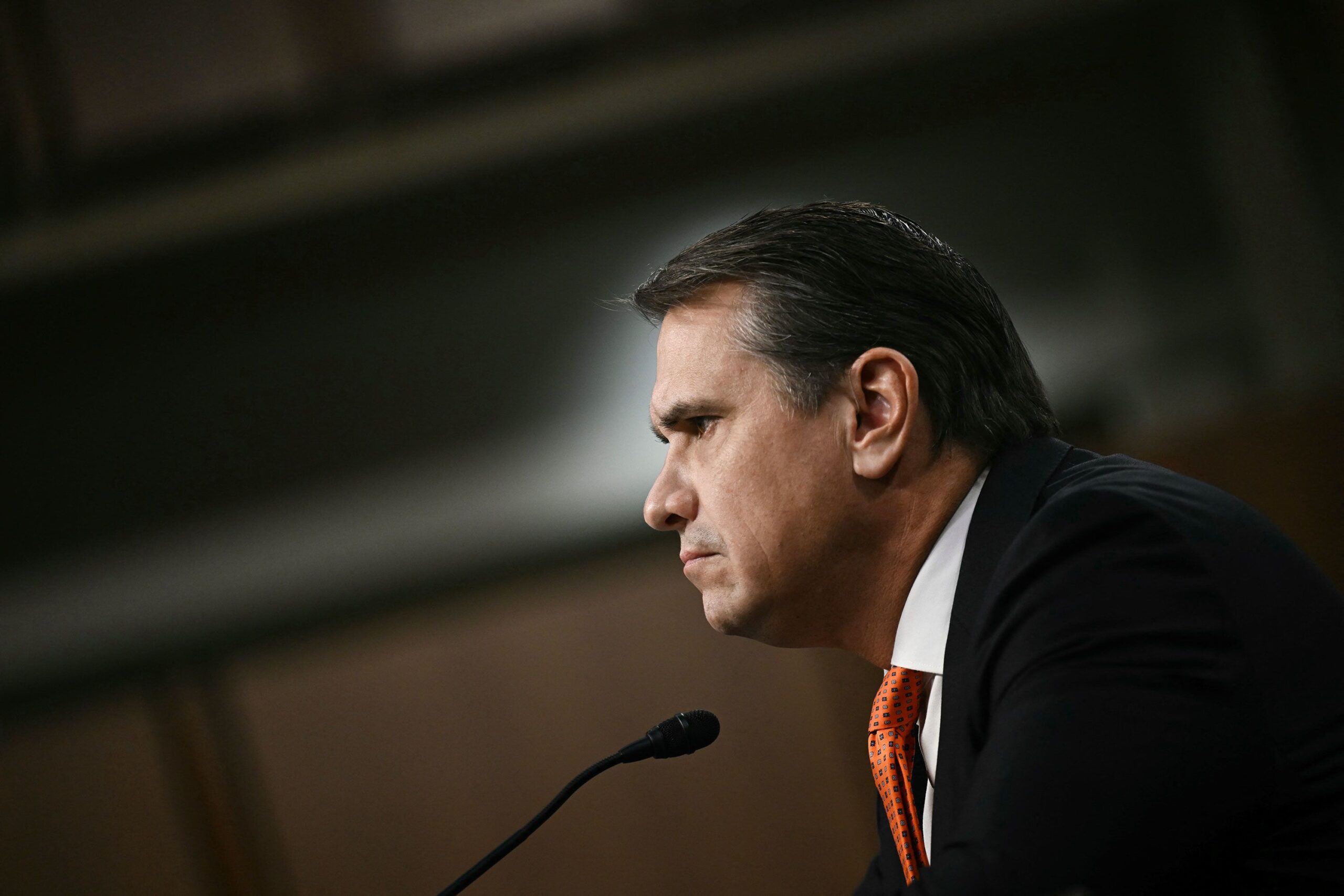 <i>Brendan Smialowski/AFP/Getty Images via CNN Newsource</i><br/>Acting US Attorney General Todd Blanche prepares to testify during a Senate Judiciary Committee hearing on his nomination to be Attorney General