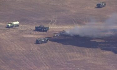 A fighter jet crashes in Miramar
