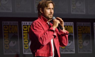 Ryan Gosling appeared on stage at San Diego Comic-Con on Sunday