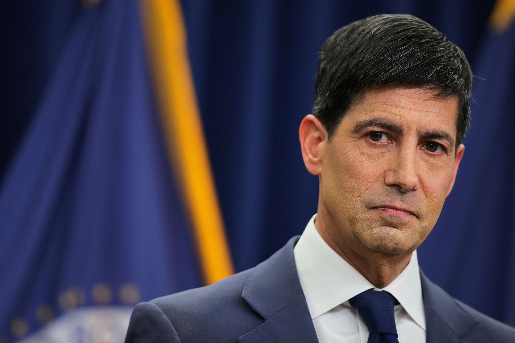<i>Chip Somodevilla/Getty Images via CNN Newsource</i><br/>Federal Reserve Chairman Kevin Warsh looks on during his first news conference since taking the helm at the central bank