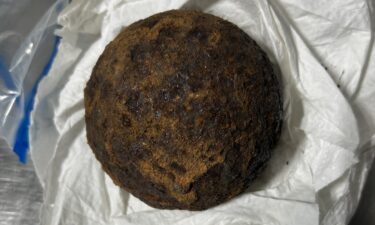This is one of the discovered cannonballs