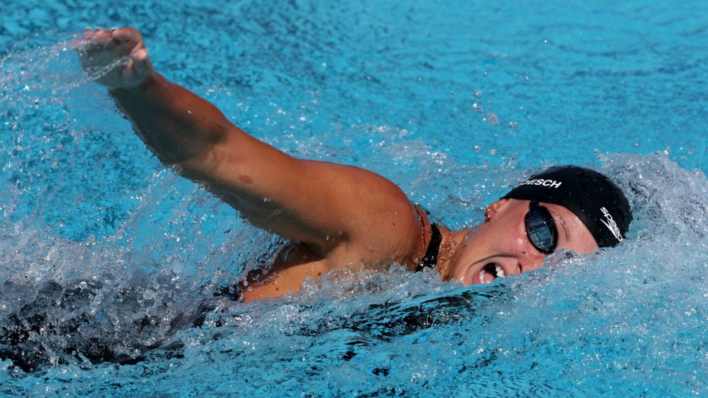 <i>NBC Olympics</i><br/>Athletes compete at the 2026 USA Swimming National Championships.