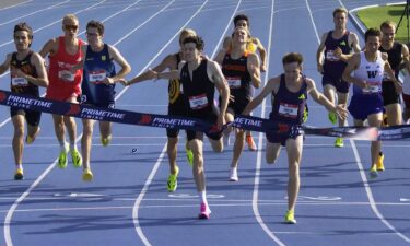 Athletes compete in the USATF Outdoor National Championships.