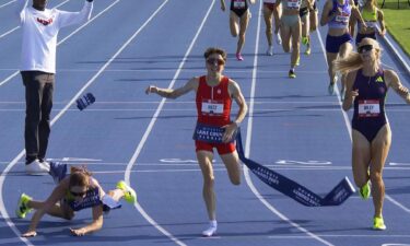 Athletes compete in the USATF Outdoor National Championships.