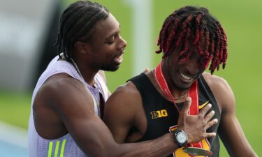 Athletes compete in the USATF Outdoor National Championships.
